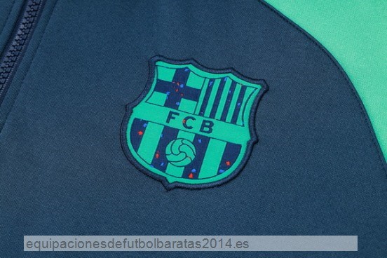 Nuevo Chaqueta Con Capucha Barcelona 23/24 Verde Azul Baratas